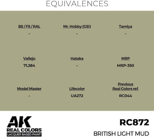 AK Interactive Modellbau Farbe British Light Mud 17ml