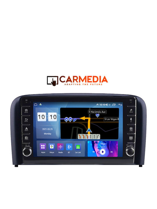 Carmedia Car Audio System for Volvo S80 1998-2006 (Bluetooth/USB/WiFi/GPS/Apple-Carplay/Android-Auto) with Touch Screen 9"