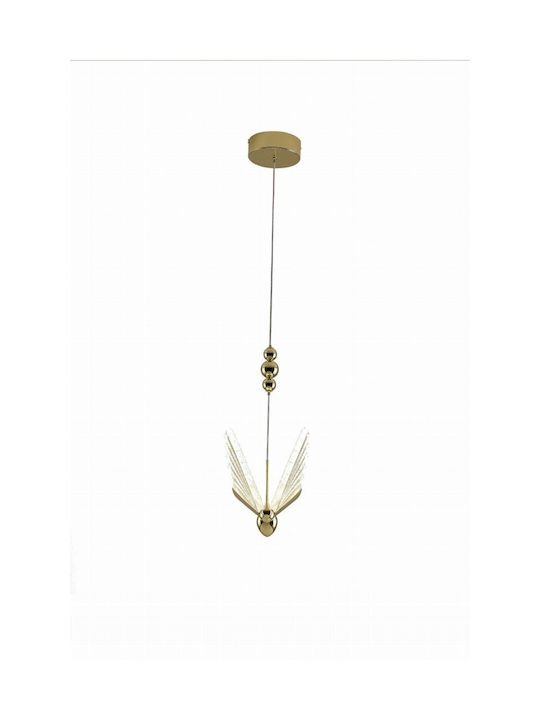 Light Prestige Κρεμαστό Φωτιστικό Διάφανο LED