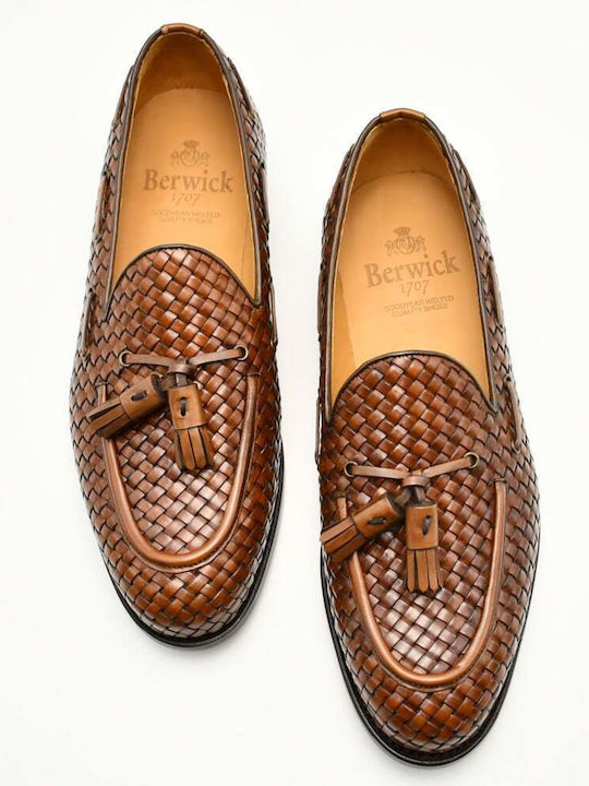 Δερμάτινα Ανδρικά Loafers σε Καφέ Χρώμα