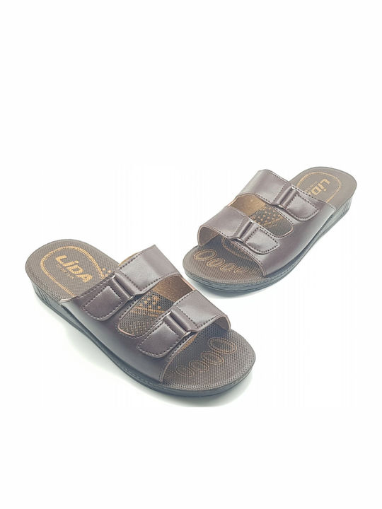Herrensandalen in Braun Farbe