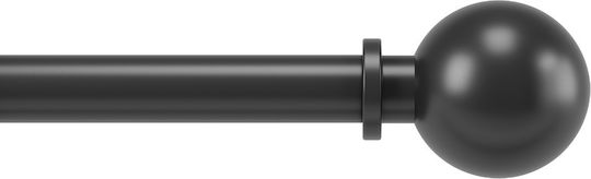 Umbra Bare pentru Perdele Pliabil Metalic Culoare Negru Mat 1018400-038