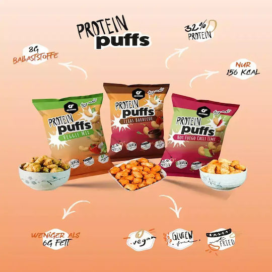 Go Fitness Protein Gepuffte Snacks 50gr Hot Fuego Chili Limette