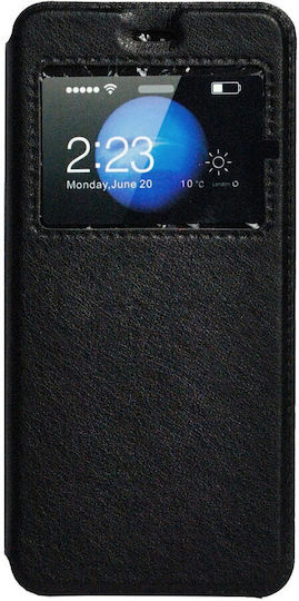 Spacer Book Type Magnetic S-view Case Iphone 7 Black