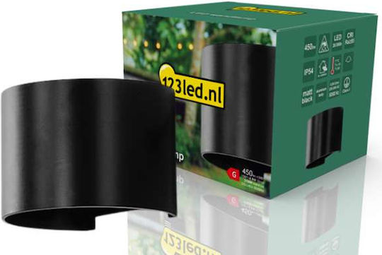 123led Wall Mounted Solar Light 5.5W 450lm with Warm White Light 2700K IP54