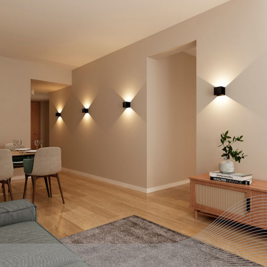 123led Wall Mounted Solar Light 300lm Warm White 2700K with Motion Sensor and Photocell IP54