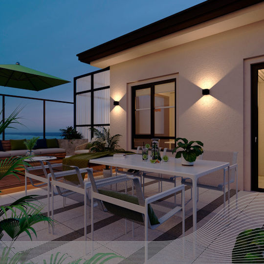 123led Wall Mounted Solar Light 300lm Warm White 2700K with Motion Sensor and Photocell IP54