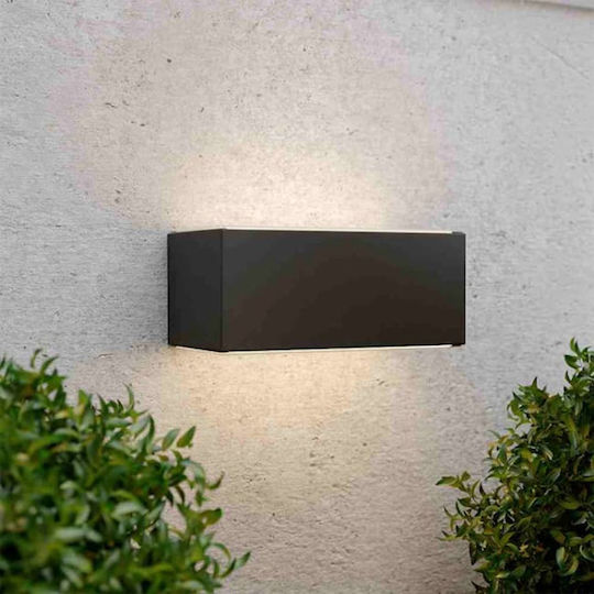 123led Wall Mounted Solar Light 40lm Warm White 3000K with Photocell IP54