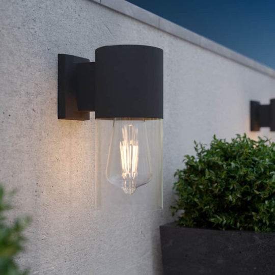 123led Επιτοίχιο Ηλιακό Φωτιστικό 20lm με Θερμό Λευκό Φως 3000K IP54