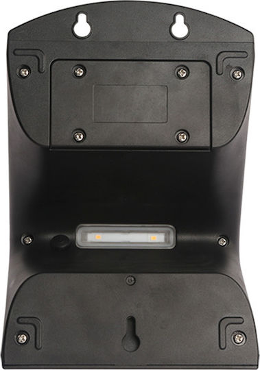 123led Wall Mounted Solar Light 4W 500lm Warm White 3000K with Motion Sensor and Photocell IP65