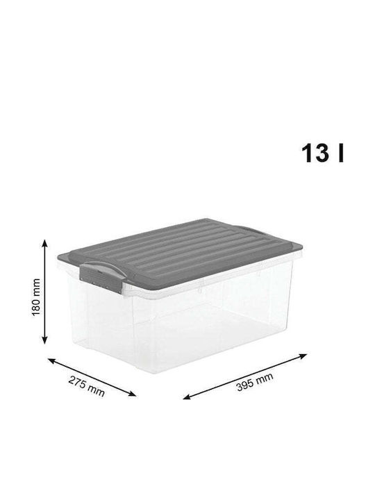 Rotho Babydesign Пластмаса Кутия за съхранение с капак Прозрачен 39.5x27.5x18см 1бр