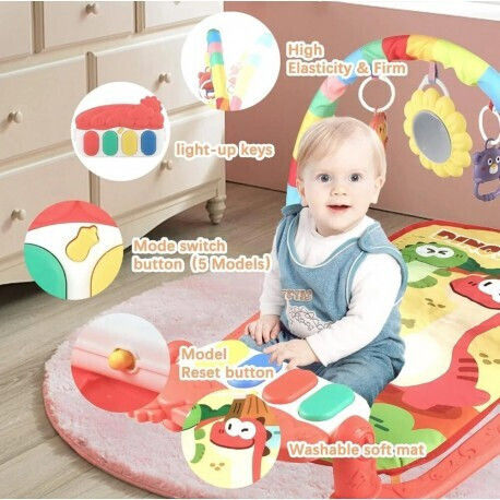 Lazarid Baby-Spieldecken und -Gyms mit Musik für Neugeborene