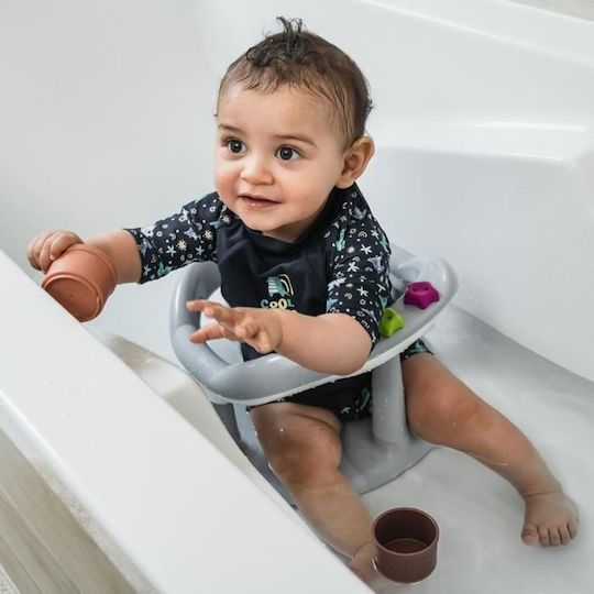Thermobaby Baby Badewannen Sitz Aquababy Grau