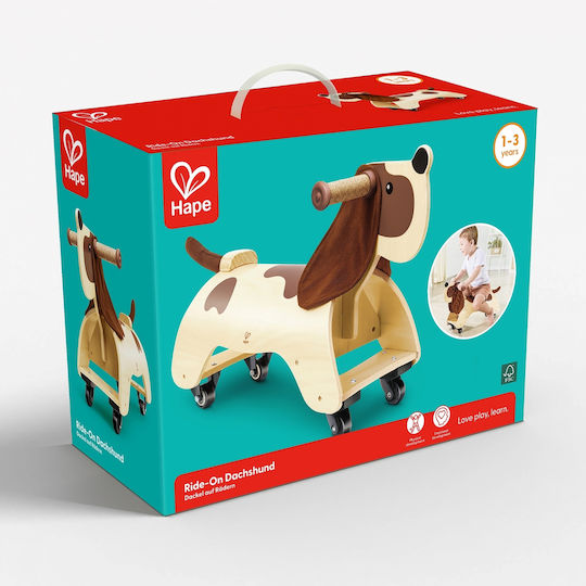 Hape Dachshund Animal Ride On Bej