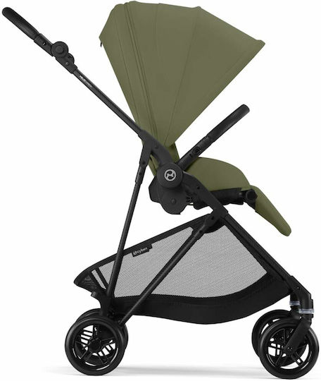 Cybex Melio Ρυθμιζόμενο Καρότσι Μωρού Kατάλληλο για Nεογέννητο Moss Green 6.1kg
