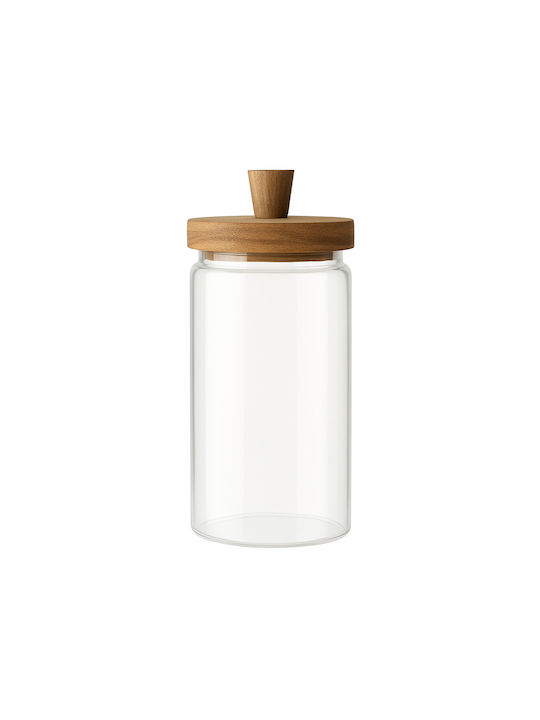Galifas General Use Glass Jar with Airtight Lid Transparent 9x24cm 1 Piece