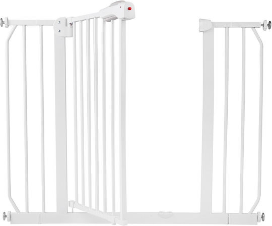 Nukido Ușă de siguranță Montaj simplu din Metal în Culoare Alb 105x78cm 1buc