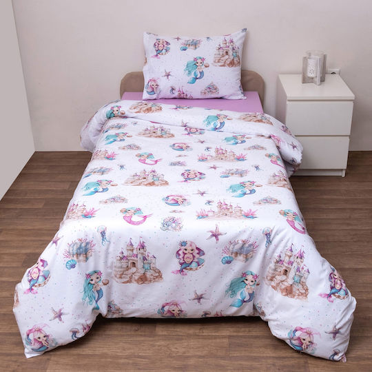 Viopros Baby Sheets Set Cradle Cotton Beige 80x100cm