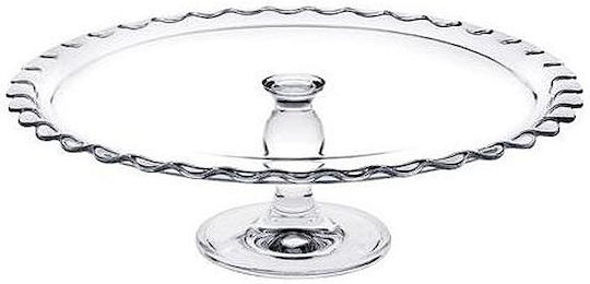 Espiel Pasabahce Maxi Τουρτιέρα Γυάλινη με Πόδι Διάφανη 37x37x11.5εκ.
