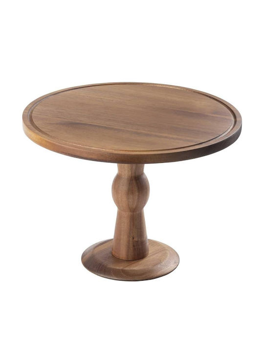 Tablecraft Tortieră Lemn cu Picior Maro 31.5x31.5x22.5buc
