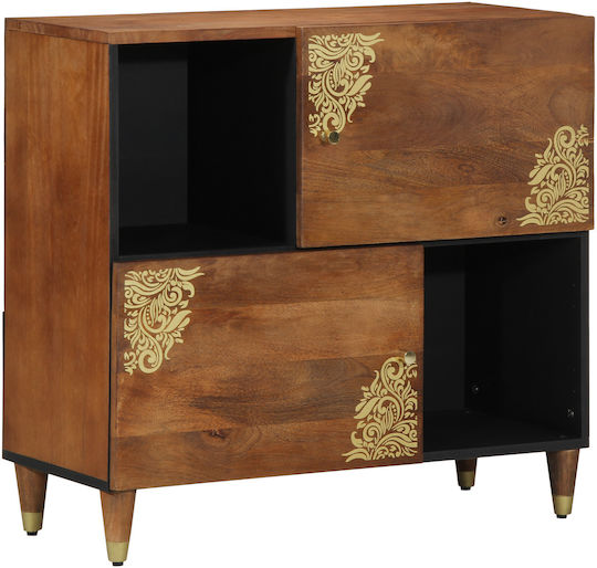 Sideboard made of Solid Wood Brown Honey 80x33x75cm