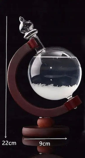 Стъклен Барометър Stormglass Resteq Елегантен Прогнозатор На Времето Ефект Кристализация