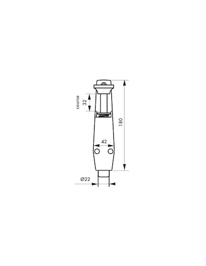 Door Stop Pedal White 180 mm Thirard 00093804