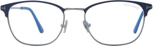 Tom Ford Optical Frame Ft5750-b 091 52 Blue Filter