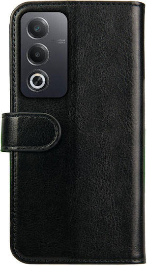 Rosso Element Pu Brieftasche Synthetisches Leder Schwarz (Oppo A80)