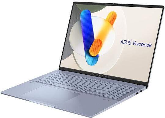 Asus Vivobook S16 S5606CA 16" OLED 120Hz (Ultra 7-255H/16GB/1TB SSD/W11 Pro) Mist Blue (Tastatură Engleză Internațională)