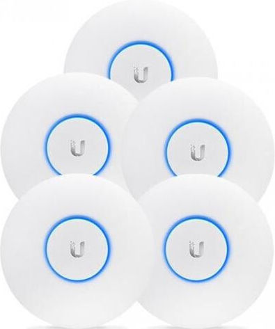 Ubiquiti UAP-AC-PRO Access Point Wi‑Fi 5 Dual Band (2.4 & 5GHz) σε Πενταπλό Kit