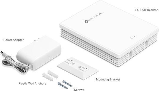 TP-LINK EAP650-Desktop v1 Точка за достъп с Mesh Wi‑Fi 6 Двулентов (2.4 и 5GHz) Единичен комплект