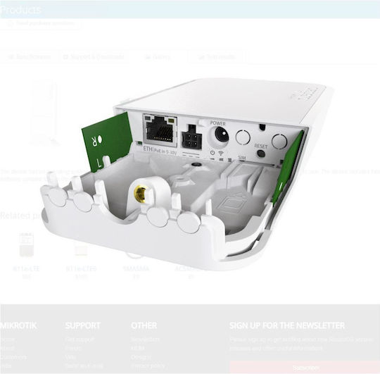 MikroTik RBwAPR-2nD Точка за достъп Wi-Fi 5 Единична лента (2.4GHz) за Външно Поставяне