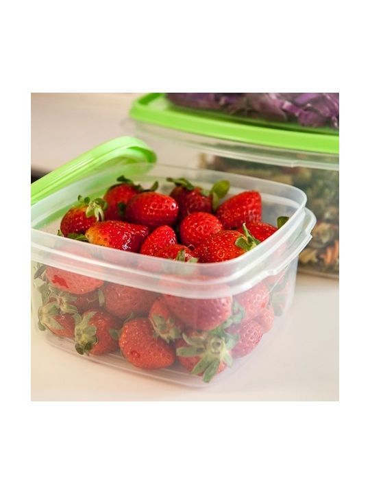 Viomes Lunchbox Kunststoff Rosa Geeignet für die Mikrowelle 3200ml 1Stück