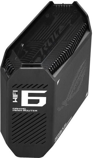 Asus ROG Rapture GT6 WiFi-Mesh-Netzwerk Zugriffspunkt Wi-Fi 6 Tri Band (2.4 & 5 & 5GHz) in Einzelner Bausatz Schwarz
