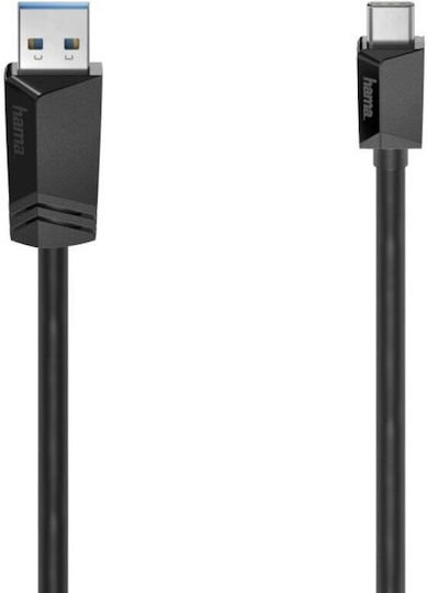 HAMA USB 3.0 Cable USB-C male - USB-A Μαύρο 0.75m 00200651
