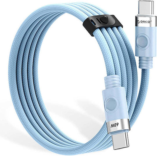 Orico USB 2.0 Cable USB-C Male - USB-C 60W PD Blue 1m