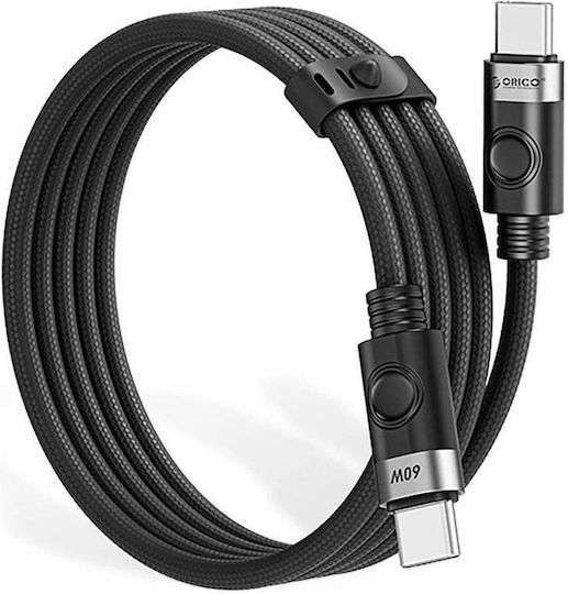 Orico USB 2.0 Cable USB-C male - USB-C 60W Black 1m