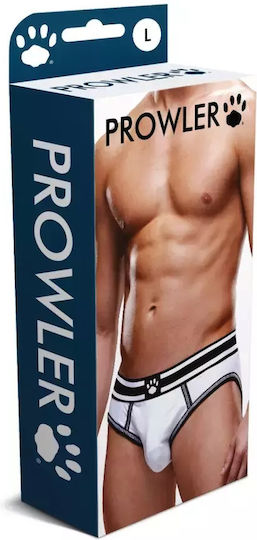 Prowler Jockstrap Sexy pentru bărbați Deschise Slipuri White / Black