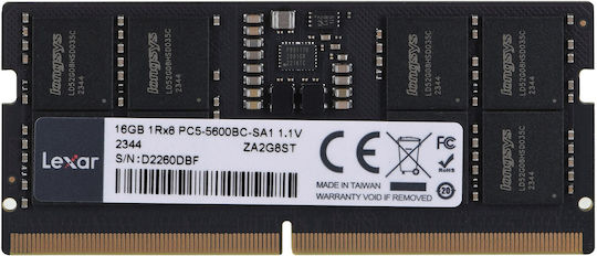 Crucial DDR5 με Module 1x16GB και Ταχύτητα 5600 για Laptop