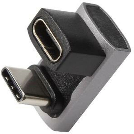 Equip Μετατροπέας USB-C male σε USB-C female Γκρι 1τμχ 133477