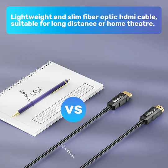 Unitek HDMI 2.0 Premium High Speed 4K 60Hz HDR Cable HDMI male - HDMI male 30m Μαύρο