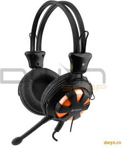 A4Tech HS-28-3 Over Ear Multimedia Headphone with Microphone 3.5mm Jack Orange