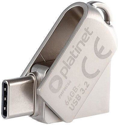 Platinet 64GB USB 3.2 Стик с връзка USB-A & USB-C