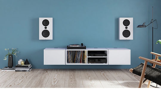 Lyngdorf Boxă Hi-Fi Perete 100W 4.5 Nr. de șoferi L34xA11.5xÎ57cm. Alb / Negru lucios / Negru