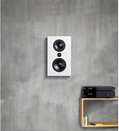 Lyngdorf Boxă Hi-Fi Perete 100W 4.5 Nr. de șoferi L34xA11.5xÎ57cm. Alb / Negru lucios / Negru