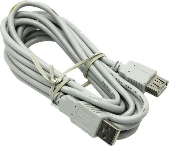 HAMA 1.8m USB 2.0 Cable A-Male to A-Female Gray (00030619)