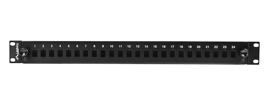 Lanberg Οπτικό Patch Panel για Rack 1U 19" Μαύρο