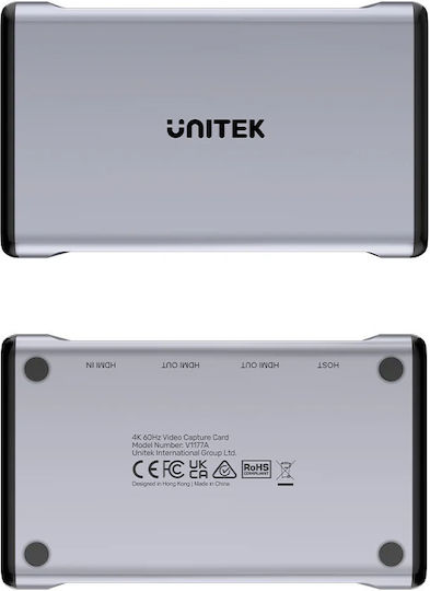 Unitek V1177agy01 Capture 4k60 Hdmi 3.5mm Jack External