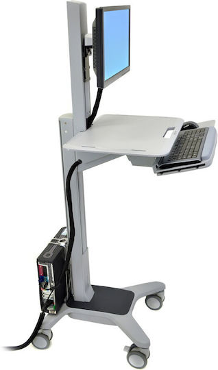 Ergotron WorkFit-C Computer & Peripheral Stands Computer mit Rollen Silber